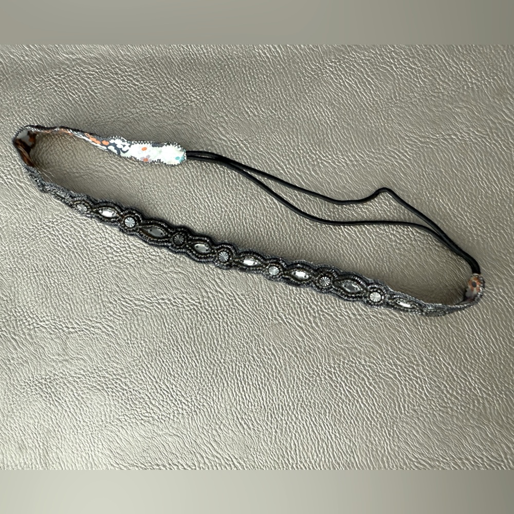 Two-sided Black and Silver Hairband